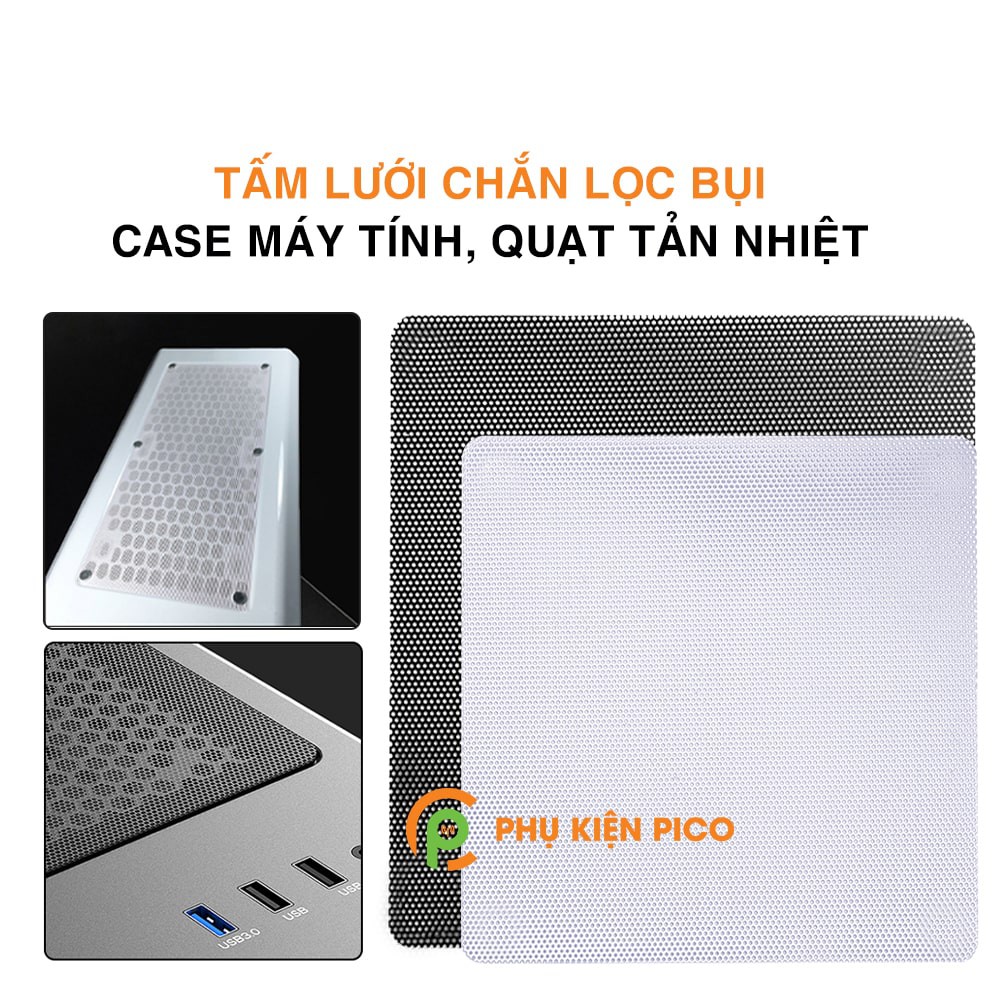 Tấm lưới chắn lọc bụi case máy tính quạt tản nhiệt nhiều kích thước - Tấm lưới chống bụi tự cắt