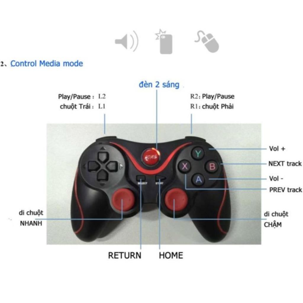 Tay Cầm Chơi Game T3 Có Bluetooth Xgaming store -dc2814