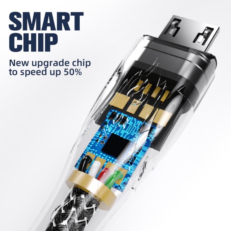 Dây cáp sạc Ankndo 5A từ tính hỗ trợ sạc nhanh với cổng micro usb type-C