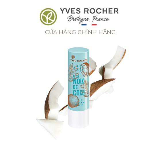 [Chính hãng] Son Dưỡng Môi Yves Rocher Dừa Coconut, Rocher Mâm Xôi Đỏ RASPBERRY,Hương Vani VANILLA  LIP BALM 4.8G