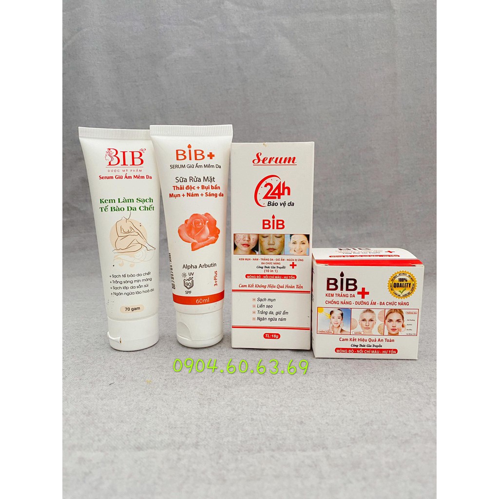 Bộ Kem Trắng Da Đa Chức Năng BIB có phiếu cào trúng thưởng