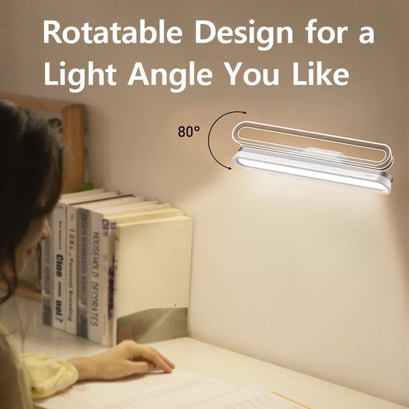 Đèn Bàn LED Baseus Từ Tính Treo Tủ Quần Áo Có Thể Sạc