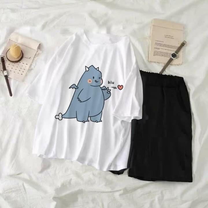 Áo phông rộng-áo thun tay lỡ unisex