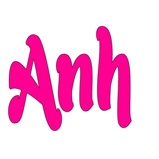 Tên bé dán phông trang trí sinh nhật