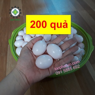 Trứng bồ câu giả 200 quả bằng nhựa, màu hồng phấn, trứng nước, mới, bền, không rỉ nước, chim bồ câu Pháp 200TN-H