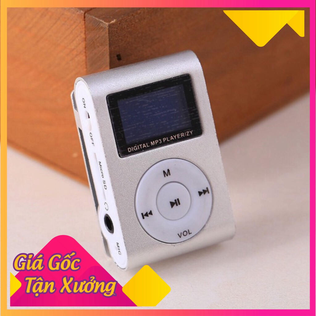 Máy nghe nhạc mp3 có màn hình Led tặng kèm tai nghe và khe cắm thẻ nhớ