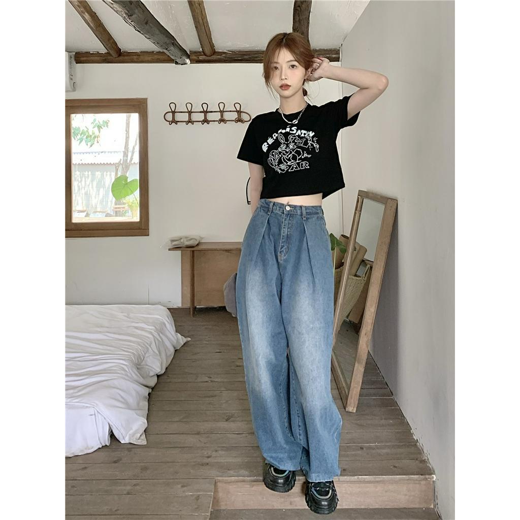 53602 Mùa Hè Phong Cách Mới In Áo Thun Ngắn