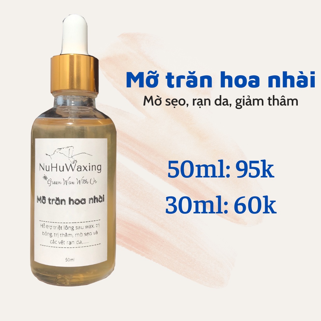 Mỡ trăn hoa nhài triệt lông, giảm thâm, mờ sẹo, rạn da 30mL, 50mL