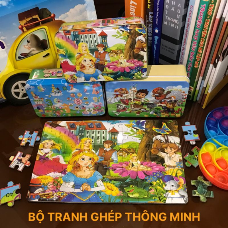 Bộ Tranh Ghép Hình Bằng Gỗ 200 Miếng Cho bé 3-10 Tuổi Giúp Phát Triển Tư Duy Toàn Diện cho Con