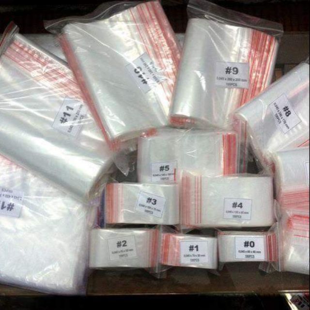 Combo 4kg túi zipper chỉ đỏ