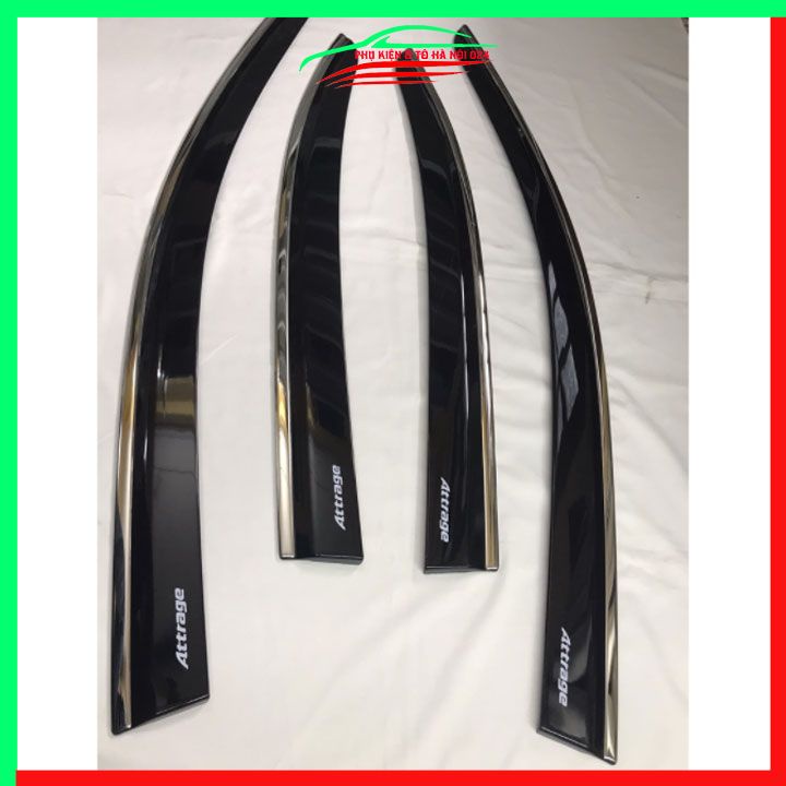 Vè che mưa ô tô Attrage 2016-2021 chỉ inox