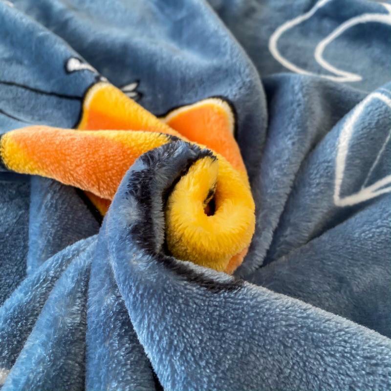 Chăn Tuyết Sữa Nỉ nhung Hàn Quốc siêu mềm mịn kích thuớ 2m2*2m3