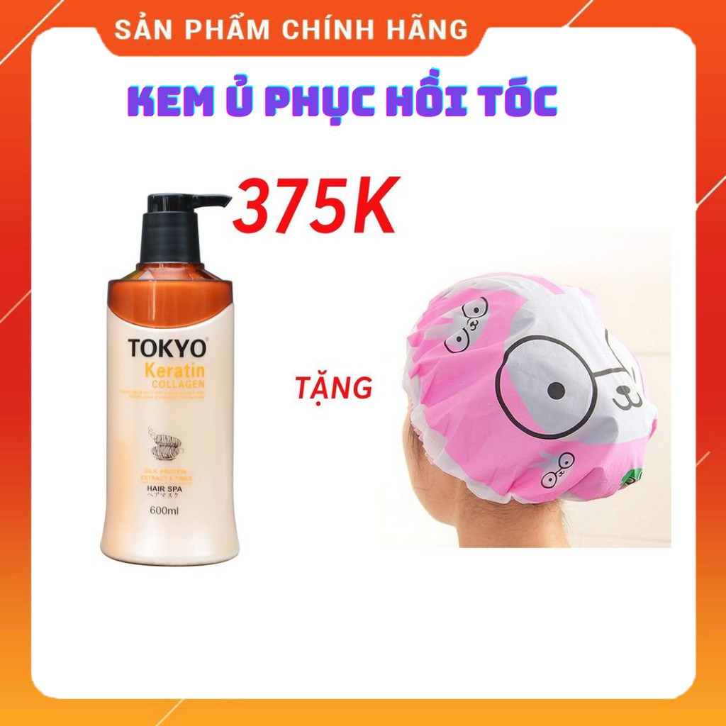 Ủ TÓC - KEM Ủ TÓC SIÊU PHỤC HỒI COLLAGEN TOKYO  500ML DẠNG CHAI  CHÍNH HÃNG