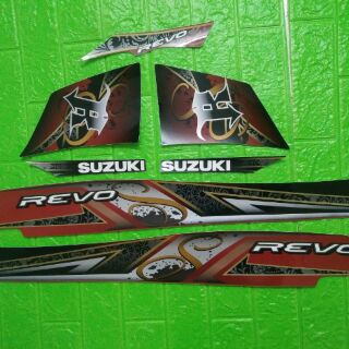 Bộ tem Suzuki Revo màu đỏ