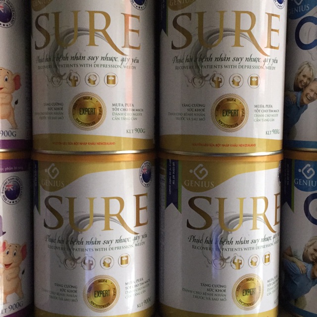Sữa bột Genius Sure 900gr