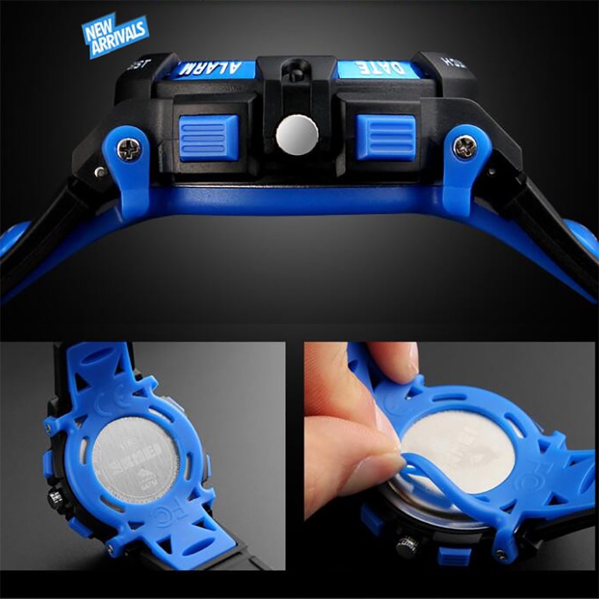 Đồng Hồ Thể Thao Trẻ Em Skmei 11KCW63 Dây Nhựa (Có 4 Màu: Xanh, Đen, Vàng, Đỏ) + Tặng pin Nhật, móc khoá Khôi Nguyên | BigBuy360 - bigbuy360.vn