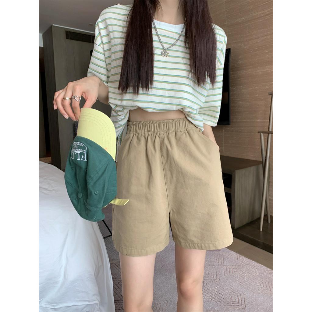 QOEDDV Quần Short Thể Thao Ống Rộng Thời Trang Mùa Hè Dành Cho Nữ