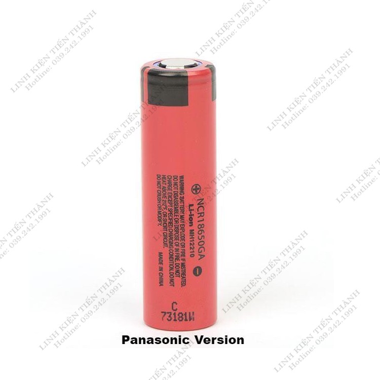 Pin Li-ion 18650 Sanyo NCR 18650GA - 3500Mah - 10A 18650GA