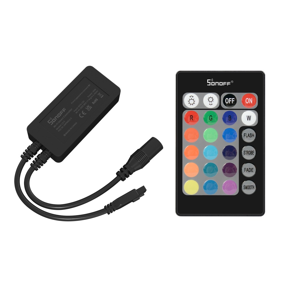 Bộ Điều Khiển Dải Đèn Led Sonoff 5050RGB 3 Loại UK/US/EU / Phụ Kiện Đi Kèm Chất Lượng Cao
