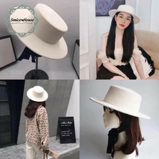Mũ dạ vành nhỏ nhiều màu cao cấp