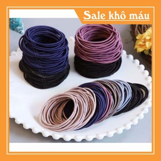 [FREESHIP] [XẢ KHO] Thun cột tóc nhiều màu - loại tốt set 3 dây - [FOLLOW SHOP MUA HÀNG GIÁ 1K]