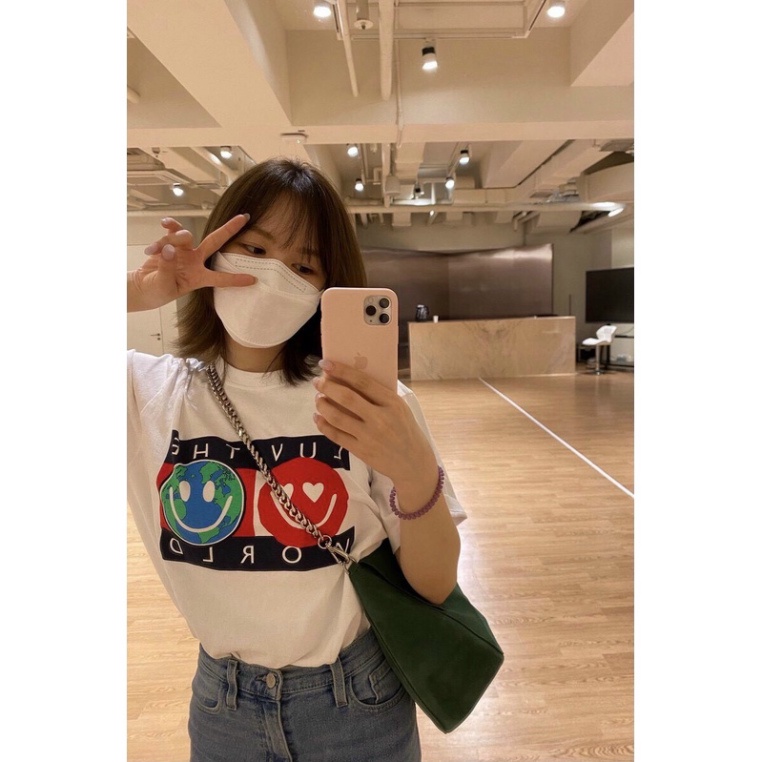 Mã A41 - Áo Thun Unisex Tommy Hoạ Tiết Trái Đất