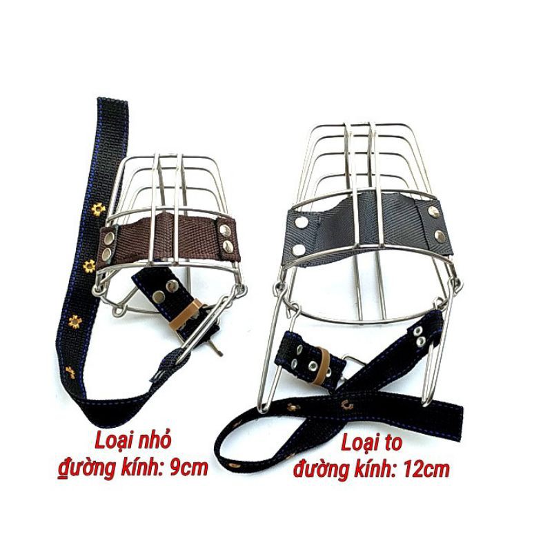 Rọ mõm chó INOX đủ size từ 10kg-35kg- dọ mõm chó 2 cỡ