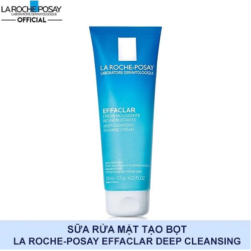 LA ROCHE POSAY - SỬA RỬA MẶT TẠO BỌT LÀM SẠCH VÀ LÀM DỊU DA 125ML- EFFACLAR DEEP CLEANSING FOAMING CREAM | BigBuy360 - bigbuy360.vn