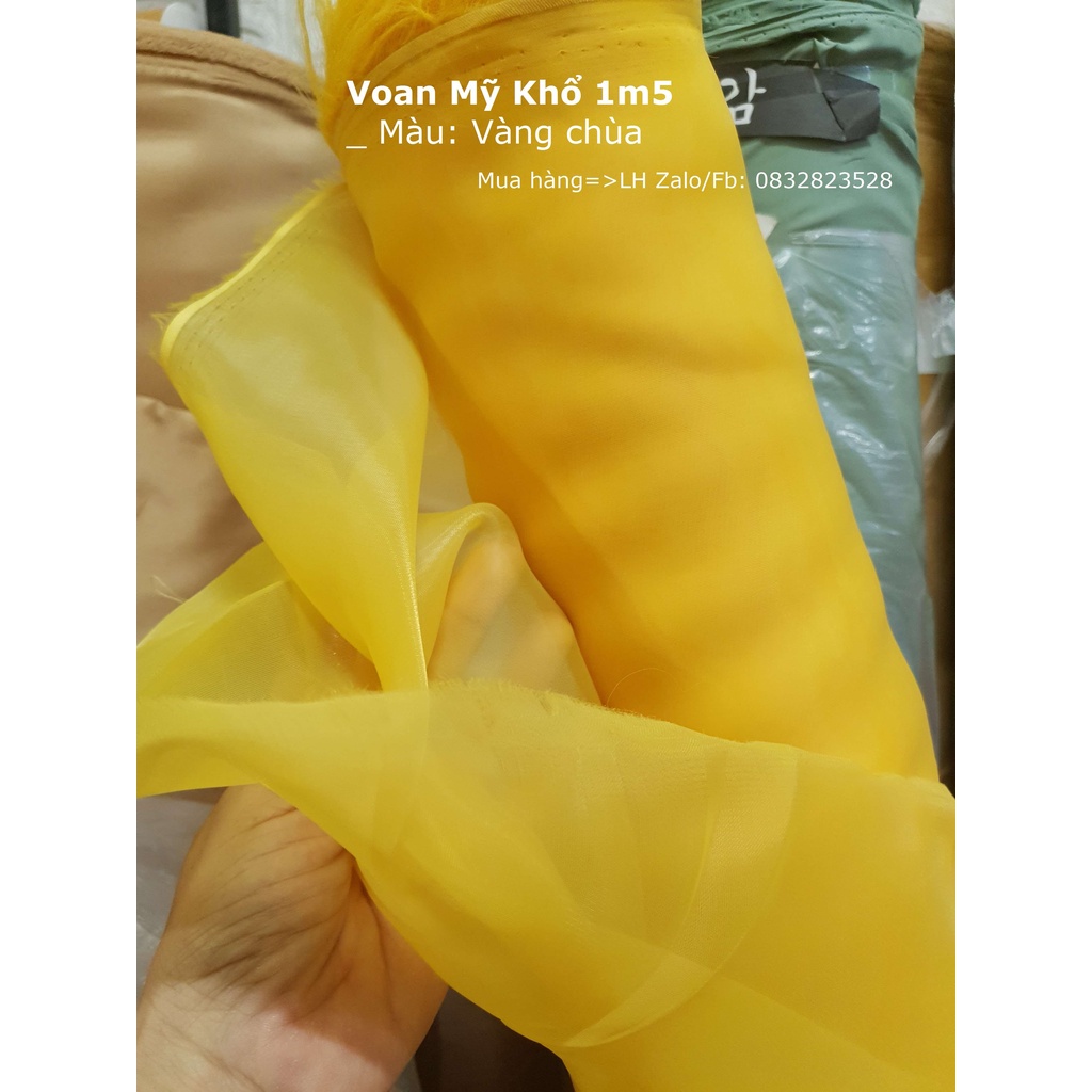 VẢI VOAN MỸ CAO CẤP Khổ 1m5