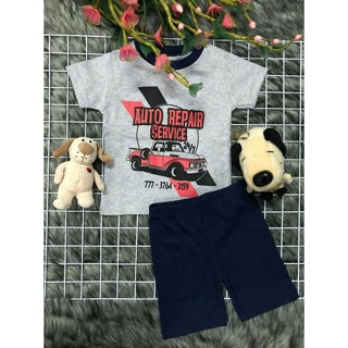 Sét đồ bé trai com bo 2 bộ