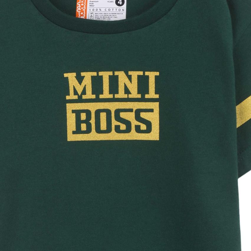 Áo Thun Cotton In Hình Mini Boss Cho Bé Trai 2-10 Tuổi 24 Tuổi