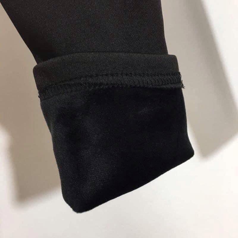 Quần Legging, Lót nỉ full hộp vàng thon gọn cạp chun thoải mái