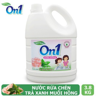 Nước Rửa Chén On1 Muối Hồng Trà Xanh 3.8Kg