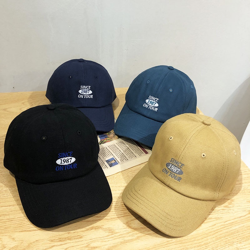 Mũ Lưỡi Trai Màu Xanh Navy Phong Cách Hàn Quốc Thời Trang Xuân Hè Cho Nữ