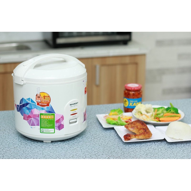 Nồi cơm điện Sharp 1.8 lít KS-18TJV - chính hãng trưng bày 98-99%