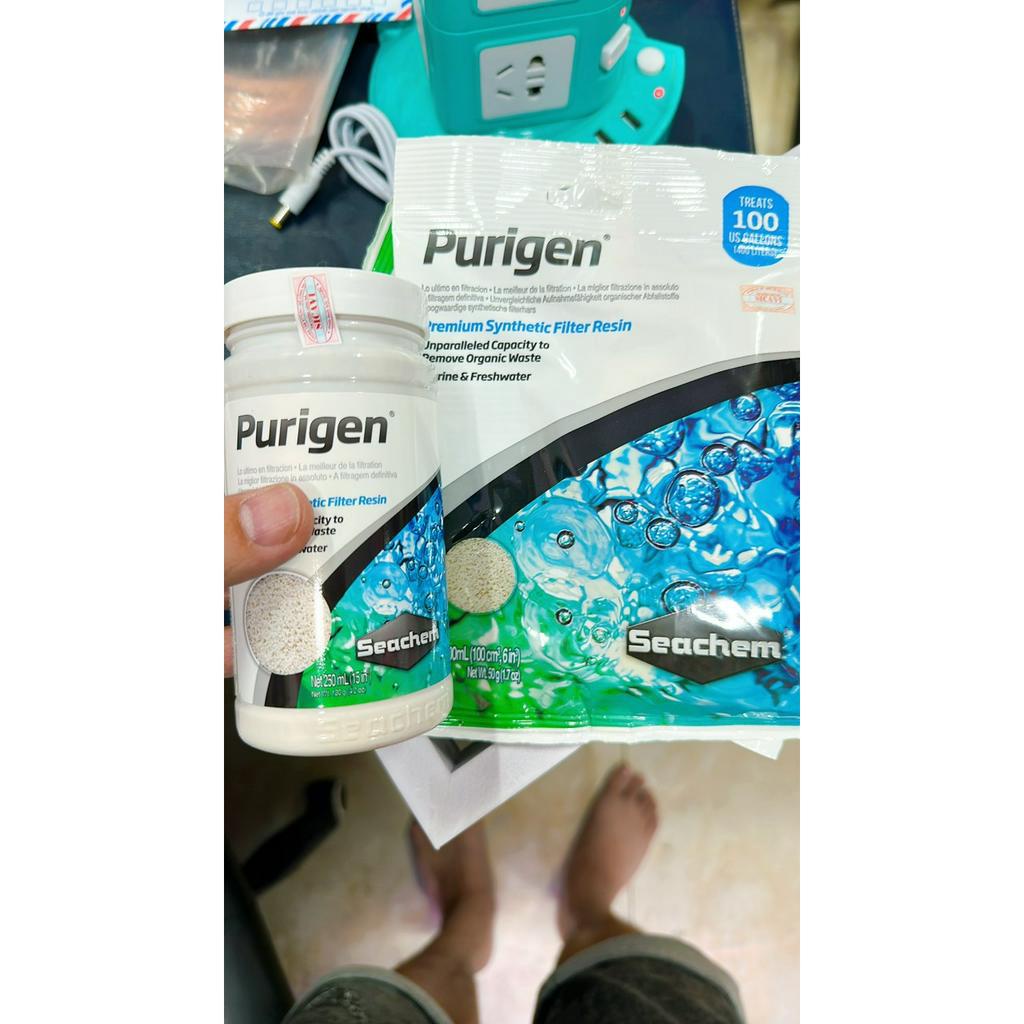 Seachem Purigen (100ml / 250ml) | Hạt Lọc - Vật Liệu Lọc Giúp Hút Màu - Khử Bụi - Khử Độc Hiệu Quả Nhất