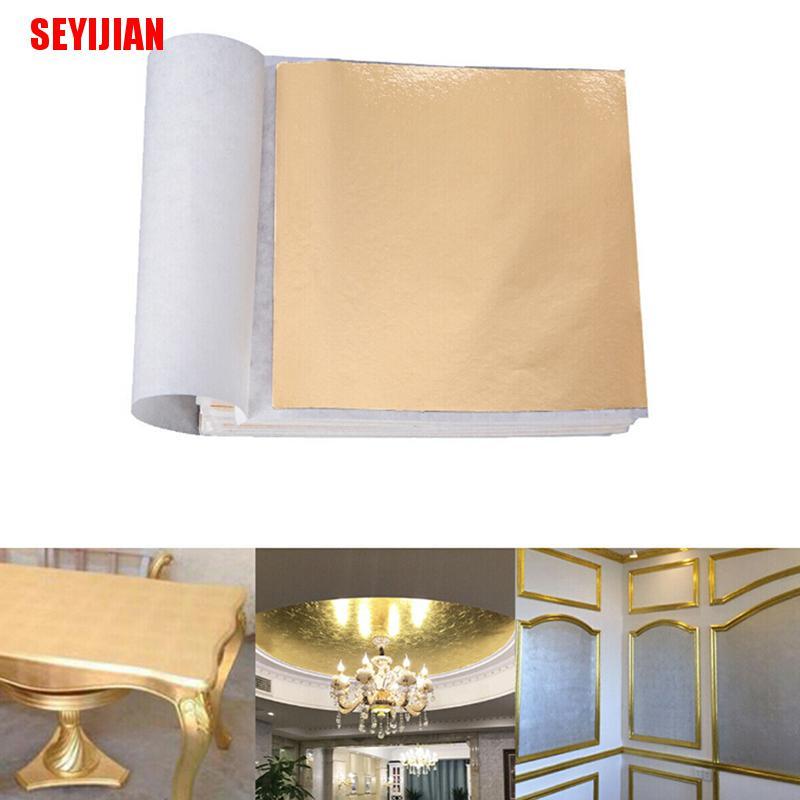 Set 100 Tấm Lá Vàng Trang Trí Thủ Công Đẹp Mắt
