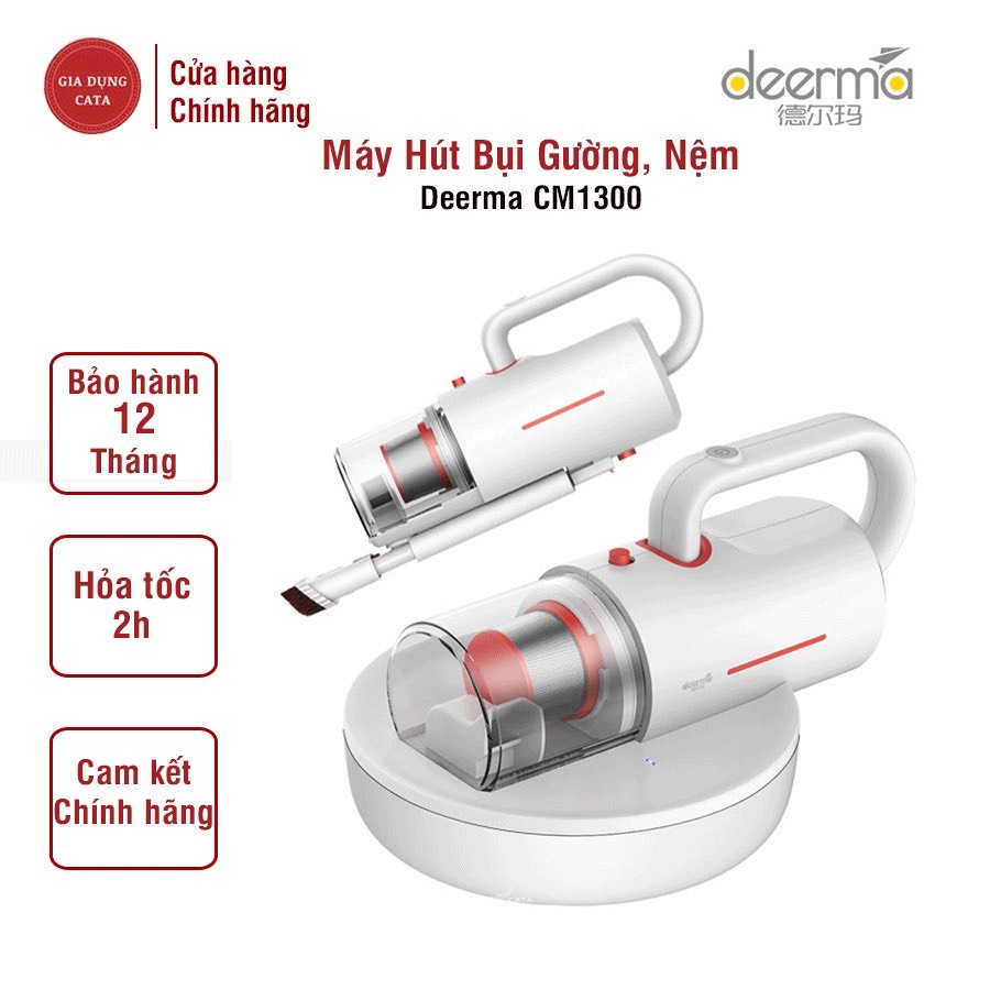 Máy hút bụi giường nệm, sofa 3 in 1 Deerma CM818, CM1300 diệt khuẩn bằng tia UV- Công suất 450W, Lực Hút 13kpa !