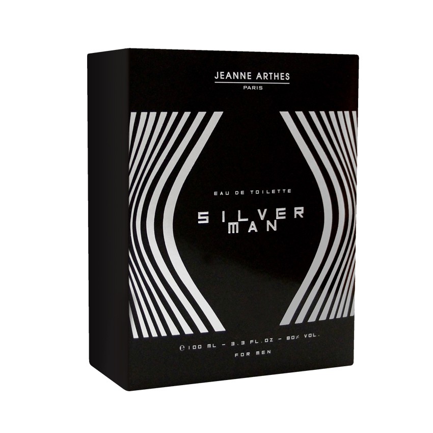 Nước hoa Pháp EDT Jeanne Arthes - SILVER MAN 100ml - Mùi hương gỗ | BigBuy360 - bigbuy360.vn