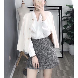 CHÂN VÁY DẠ KIM TUYẾN KINA SANG TRỌNG DUYÊN DÁNG