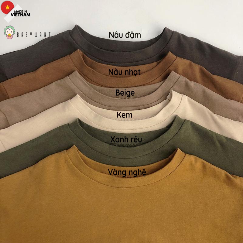 Áo phông dài tay bé trai, bé gái từ 9 tới 30kg