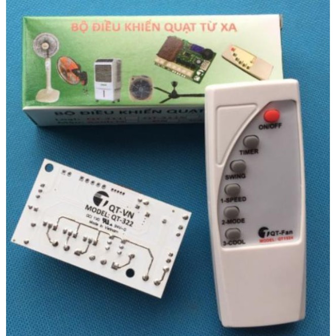 Mạch Điều Khiển Quạt Từ Xa Cho Quạt Bàn, Quạt Cây, Quạt Trần,...QT-311 QT-322 Kèm Remote QT311 QT322