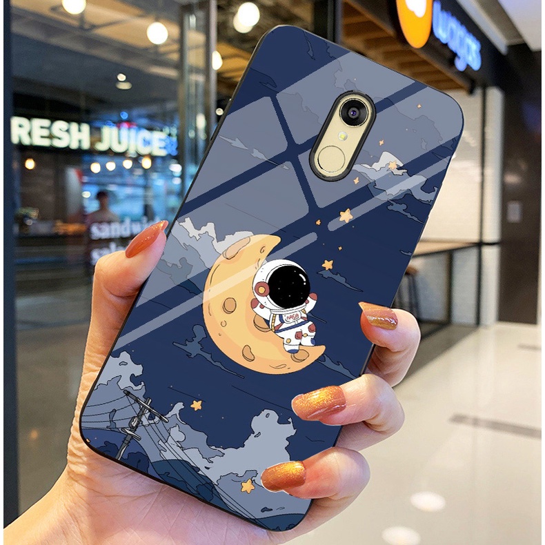 Ốp Lưng XIAOMI REDMI 5 PLUS Ốp kính bóng cao cấp Phi Hành Gia