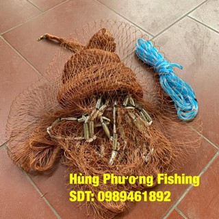 Chài dù nâu đánh bắt cá cao 4m