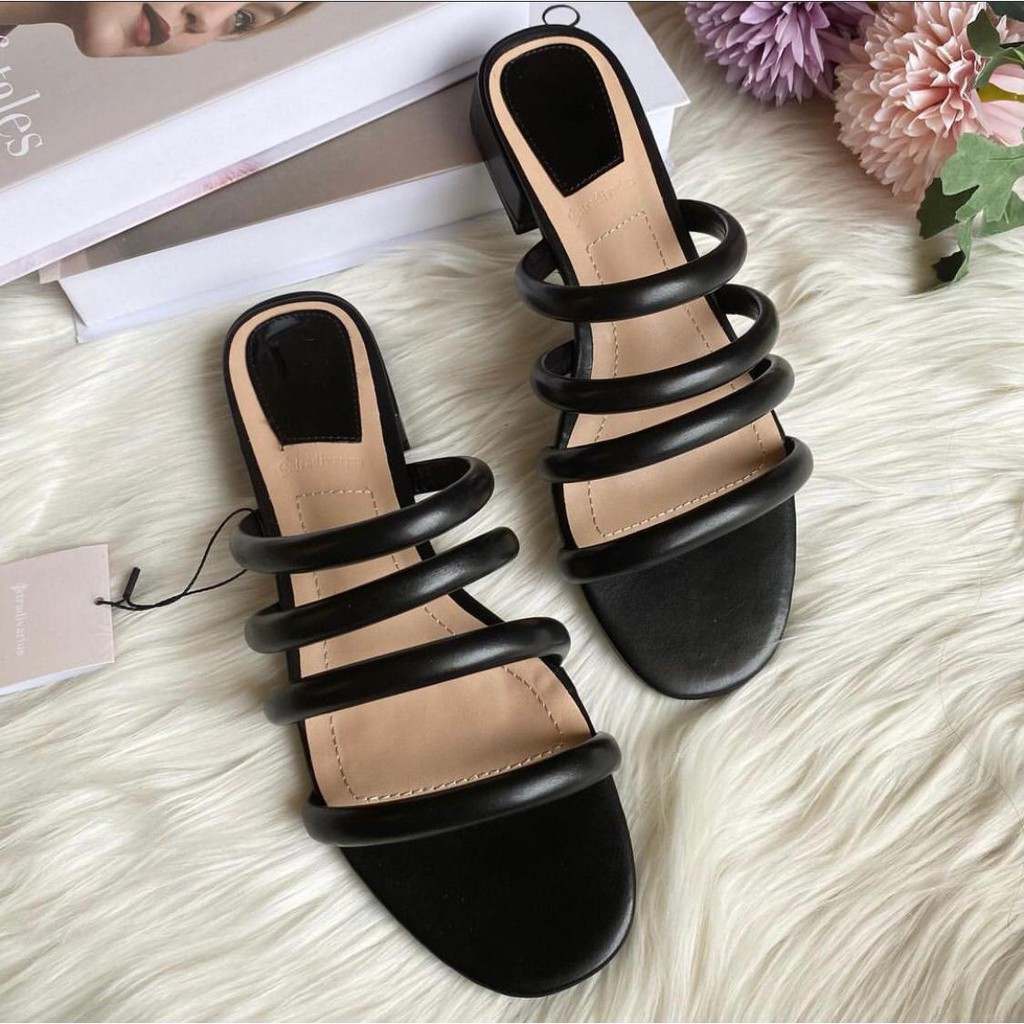 Giày Sandal Stradivarius Đế Bằng St801 Cho Nữ