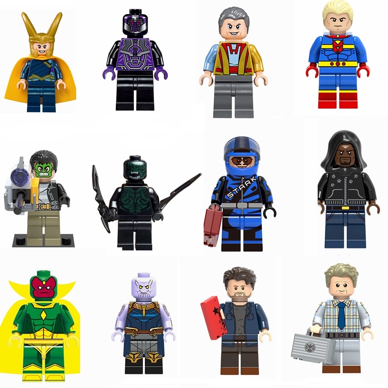 Mô Hình Nhân Vật Siêu Anh Hùng Captain America Wolverine Batman iron Man