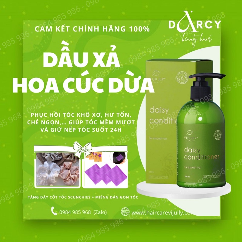 Dầu Xả Dừa Hoa Cúc Vi Jully
