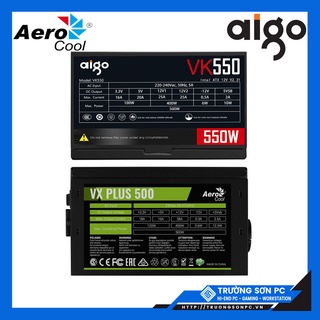Mua Nguồn Máy Tính AEROCOOL VX PLUS 500 500W 230V N-PFC & Nguồn AIGO VK550 500W | Chính Hãng Bảo Hành 36 Tháng