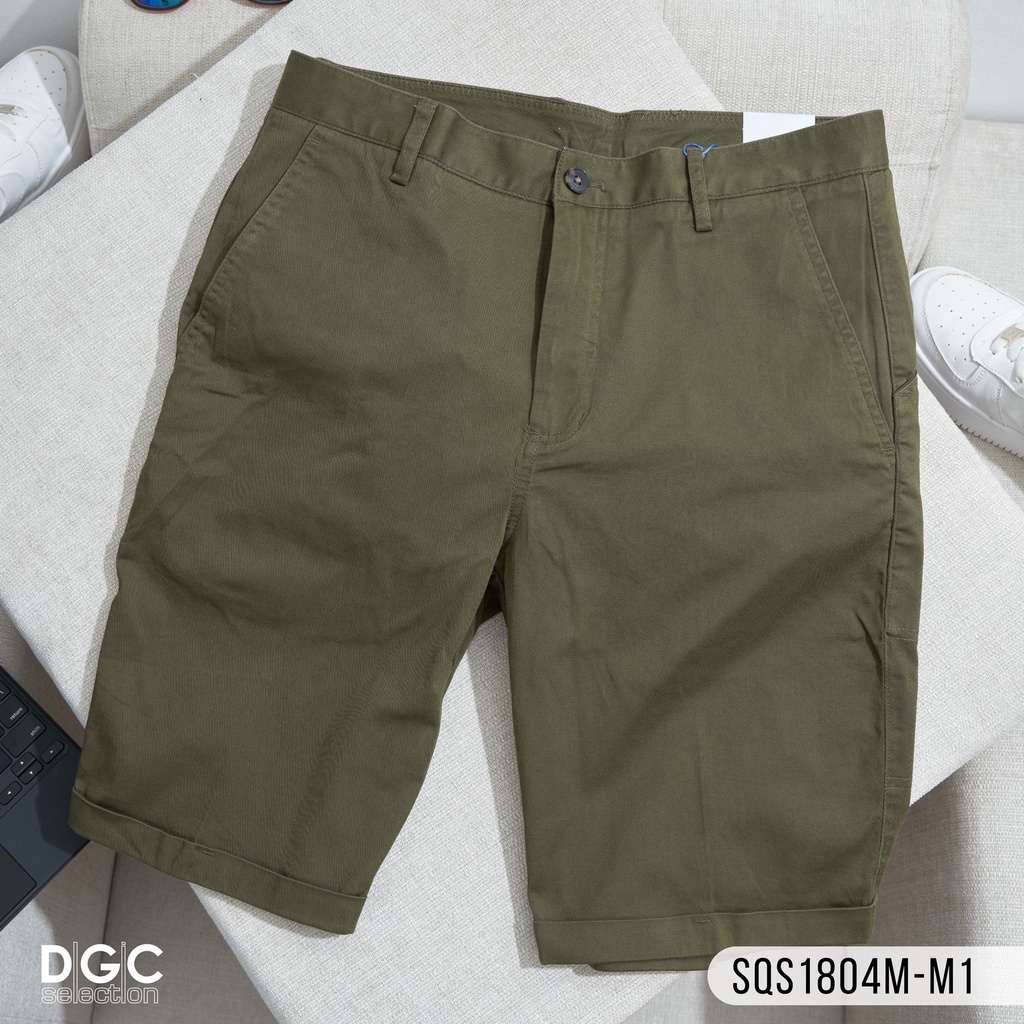 Quần sooc kaki Nam màu xanh rêu DGCs - SQS1804M-M3