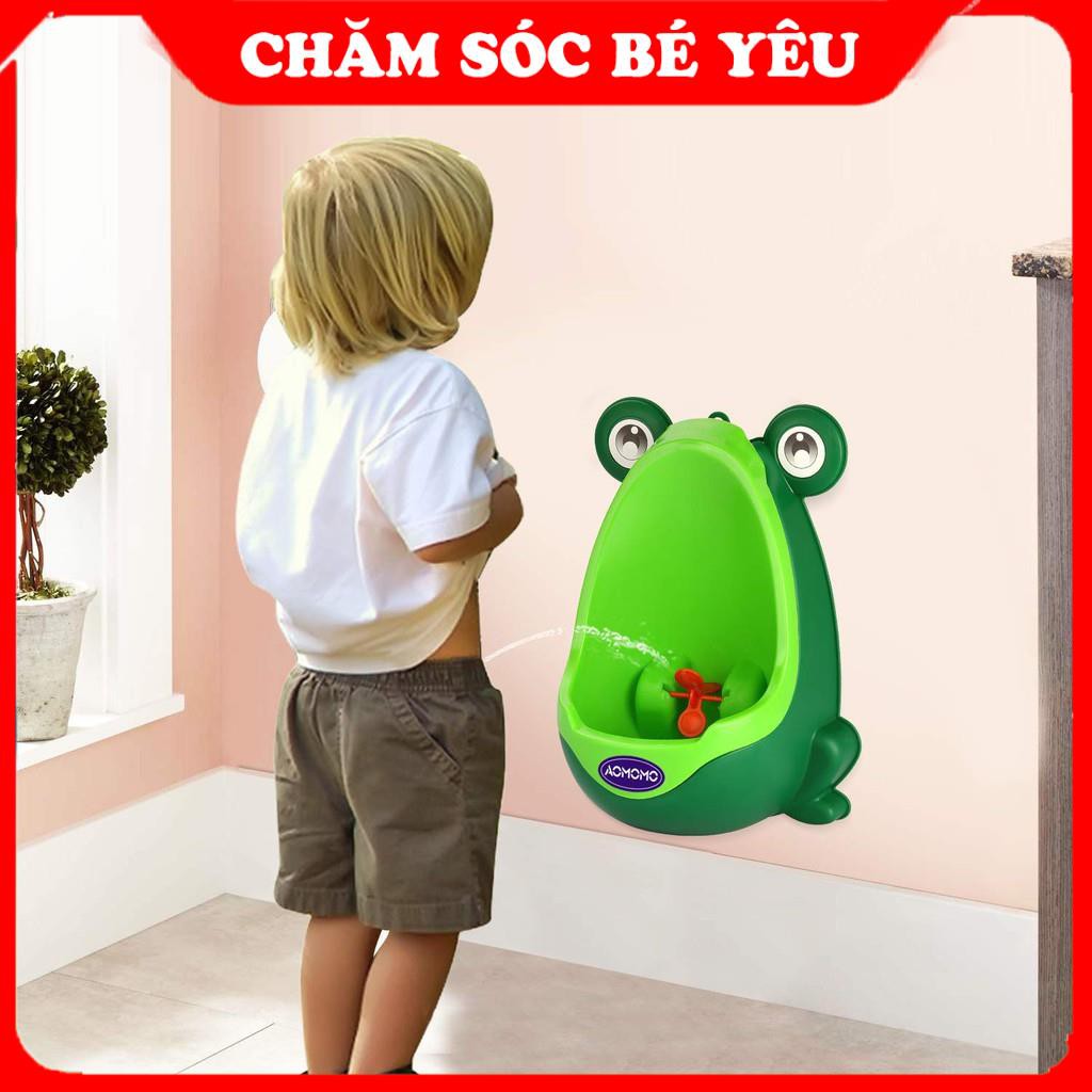 (Hàng Xịn) Bô Tiểu Cho Bé Trai, Bô Cho Bé Đứng Treo Tường Con Ếch